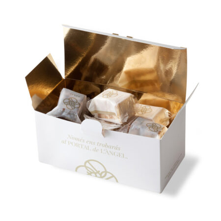 Coffret cadeau de nougats, collection de 4 boites de nougat de Noël