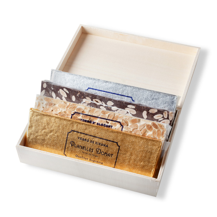 Caja de madera de 4 barras 650grs