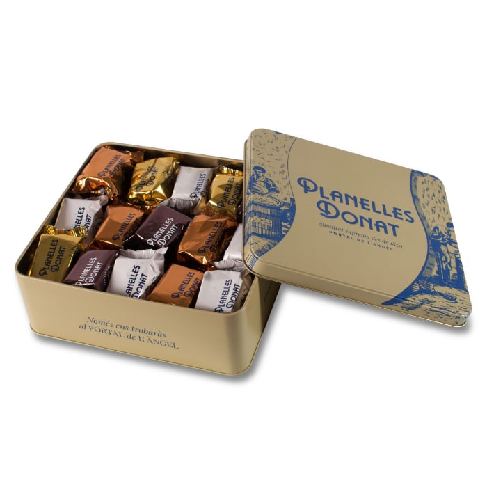 Boîte métallique avec 25 mini turron – Image 3